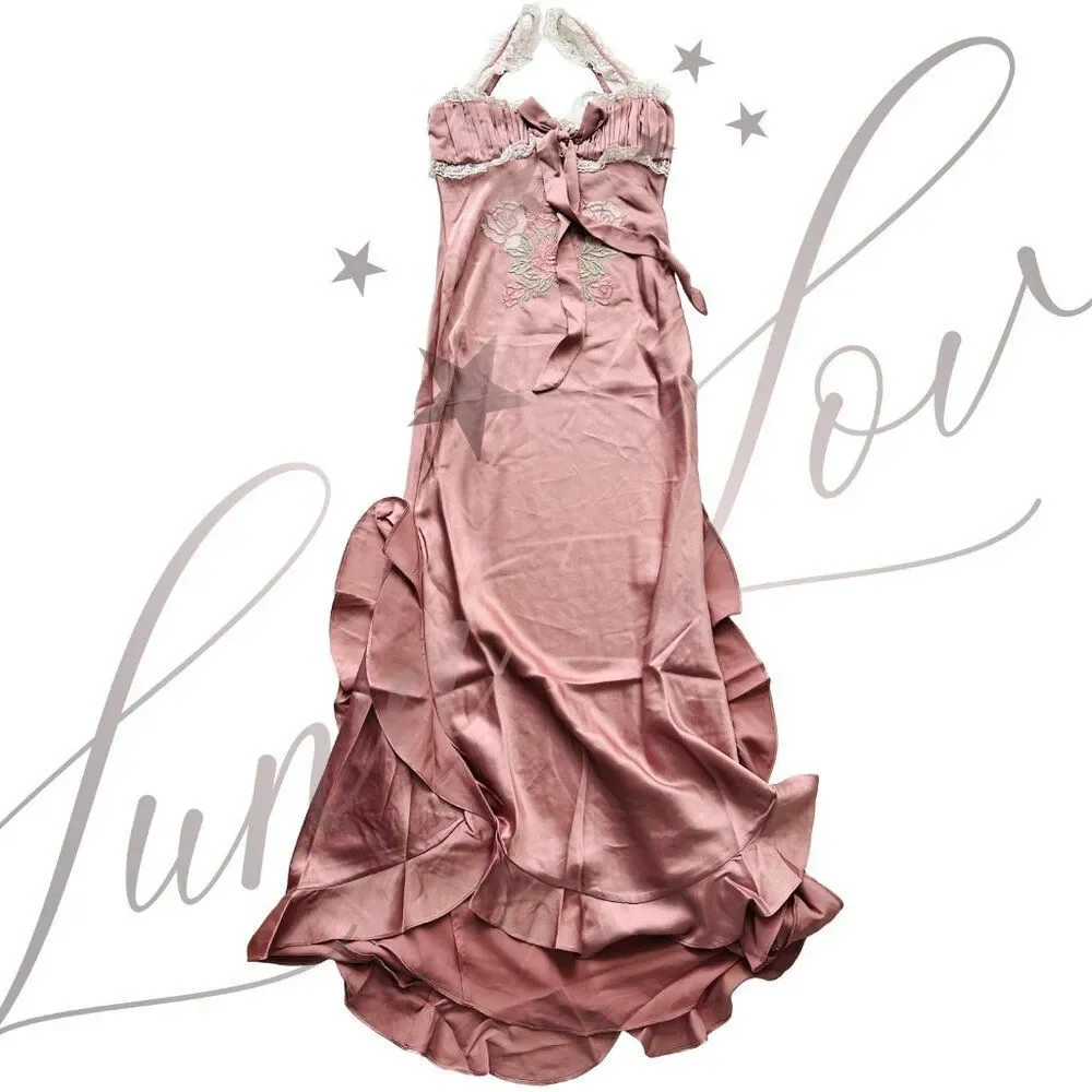 FOR LOVE & LEMONS Chelsea Embroidered Floral Maxi Dress NWT! - Picture 4 of 14